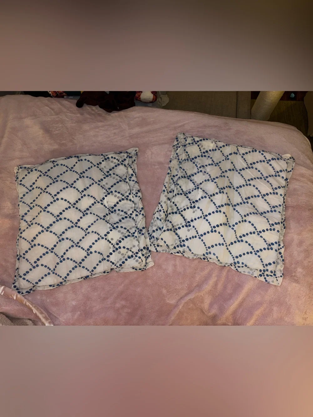 Anthropologie Tahla quilted euro shams- set of 2